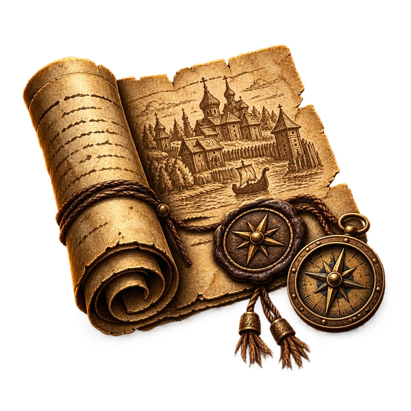 Игровая иллюстрация раскрытой летописи